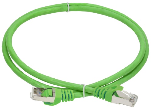 ITK Коммутационный шнур кат.6A S/FTP LSZH 5м standart 50мкд зеленый | код PC02-C6ASL-5M-SC-HC | IEK
